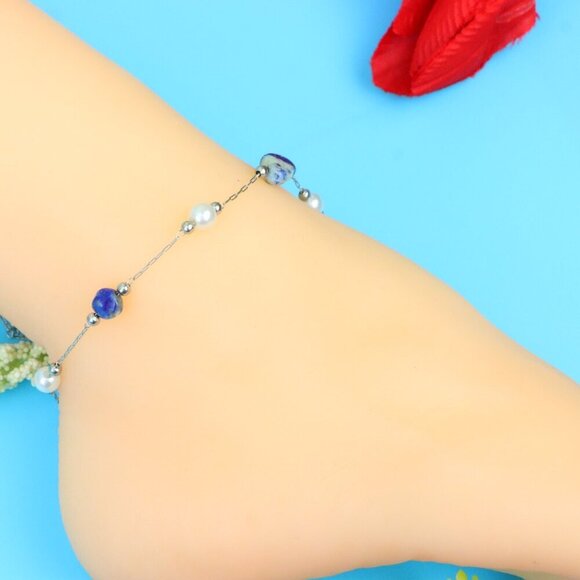Elegant Handmade Anklet – Perfect for Women & Girls | Ideal Gift Option, DYC1337 - Picture 6 of 7